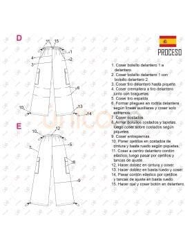 MOLDE PANTALON CARGO MUJER 2313