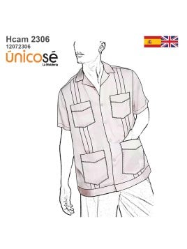 MOLDE CAMISA GUAYABERA HOMBRE 2306