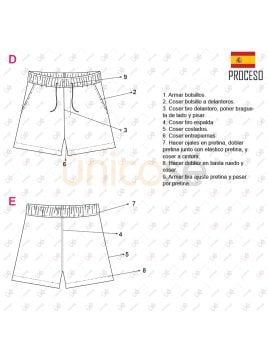MOLDE SHORT BASICO HOMBRE 2302