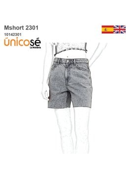 MOLDE SHORT BERMUDA MUJER 2301