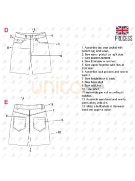 MOLDE SHORT BERMUDA MUJER 2301