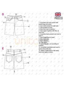 MOLDE SHORT BERMUDA MUJER 2301