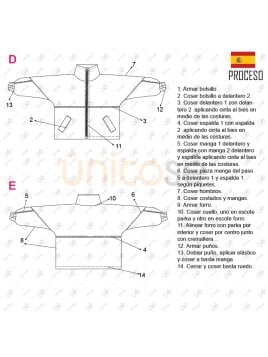 MOLDE ESCOLAR PARKA CORTES 2301