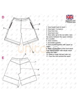 MOLDE DEPORTE SHORT BASICO 2321