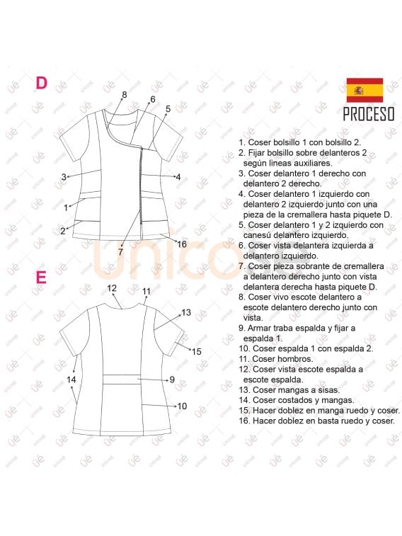 MOLDE TRABAJO BLUSA PARVULARIA 2342