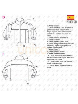 MOLDE ESCOLAR CHAQUETA CORTES 2308