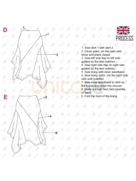 FALDA CORTES MUJER 0933