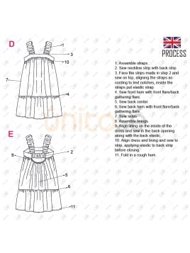 MOLDES VESTIDO SOLERA NIÑA 2303
