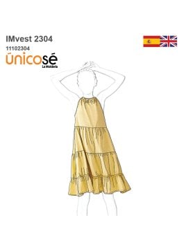 MOLDE VESTIDO SOLERA NIÑA 2304