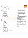 MOLDE VESTIDO SOLERA NIÑA 2304