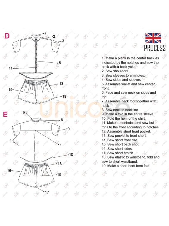 MOLDE PIJAMA 2 PIEZAS MUJER 2302