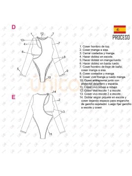 MOLDE TRAJE DE BAÑO 2 PIEZAS MUJER 2303
