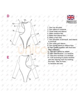 MOLDE TRAJE DE BAÑO 2 PIEZAS MUJER 2304