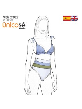 MOLDE TRAJE DE BAÑO 2 PIEZAS MUJER 2302
