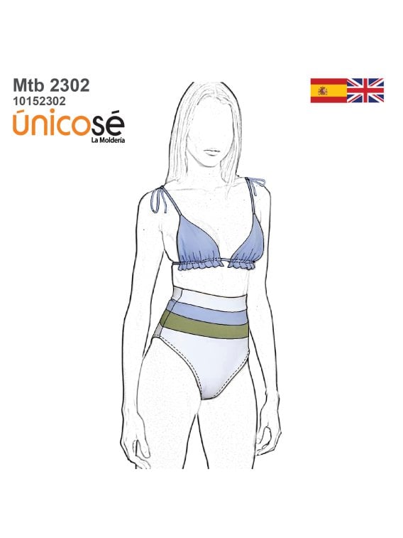 MOLDE TRAJE DE BAÑO 2 PIEZAS MUJER 2302