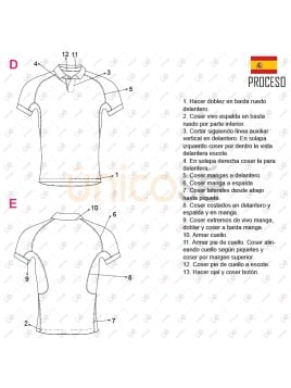 MOLDE DEPORTE CAMISETA RUGBY 2323