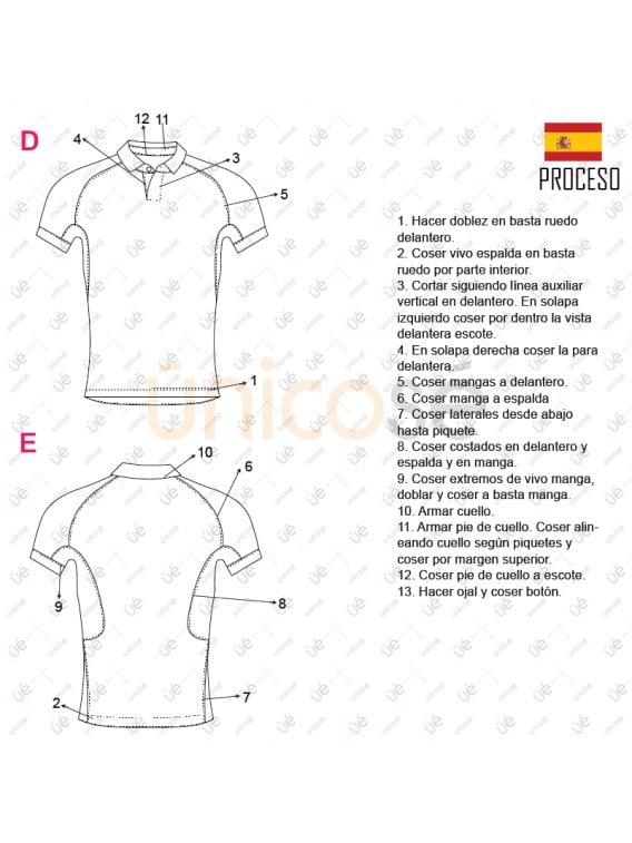 MOLDE DEPORTE CAMISETA RUGBY 2323