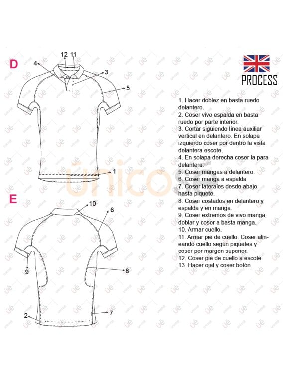 MOLDE DEPORTE CAMISETA RUGBY 2323