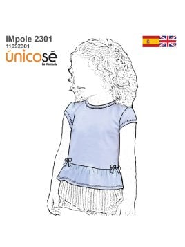 MOLDE POLERA VUELO NIÑA 2301