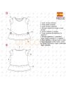 MOLDE POLERA VUELO NIÑA 2301