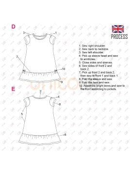 MOLDE VESTIDO SIMPLE NIÑA 2305