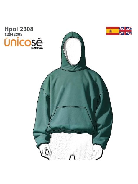 MOLDE POLERON OVERSIZE HOMBRE 2308