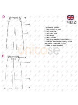 MOLDE PANTALON JOGGER ANCHO NIÑA 2304