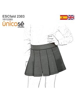 MOLDE ESCOLAR FALDA SHORT 2303