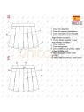 MOLDE ESCOLAR FALDA SHORT 2303
