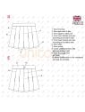MOLDE ESCOLAR FALDA SHORT 2303