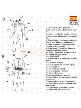 MOLDE TRABAJO OVEROL 2344