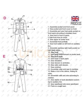 MOLDE TRABAJO OVEROL 2344
