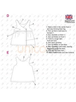 MOLDE BLUSA SIN MANGAS NIÑA 2302