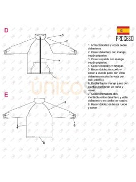 MOLDE ESCOLAR CHAQUETA POLAR 2309