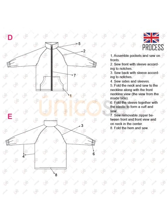 MOLDE ESCOLAR CHAQUETA POLAR 2309