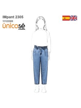 MOLDE PANTALON JEAN NIÑA 2305
