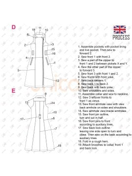 MOLDE VESTIDO MIDI MUJER 2316