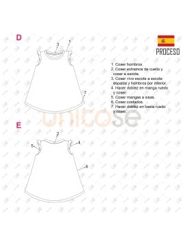 MOLDE POLERA EVASE NIÑA 2303