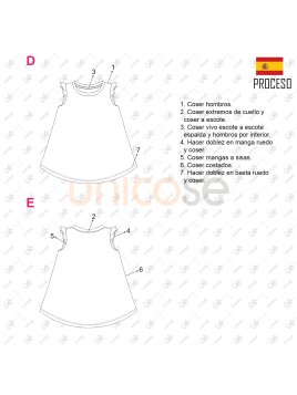 MOLDE POLERA EVASE NIÑA 2303