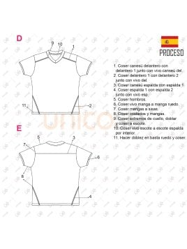 MOLDE ESCOLAR POLERA CORTES 2304