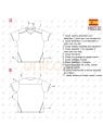 MOLDE ESCOLAR POLERA CORTES 2304
