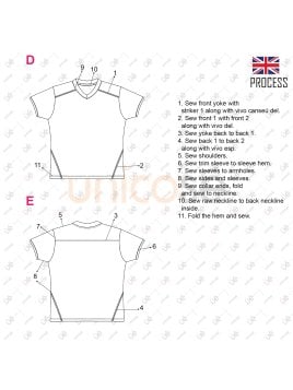 MOLDE ESCOLAR POLERA CORTES 2304