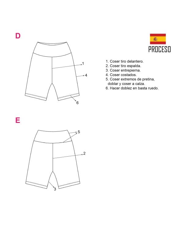 MOLDE SHORT CALZA MUJER 2005