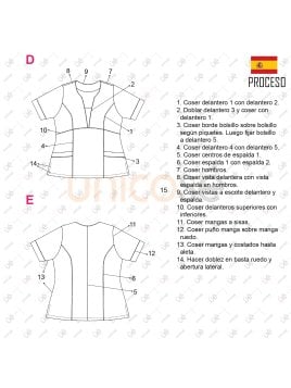 MOLDE TRABAJO CAMISETA SANITARIA 2345