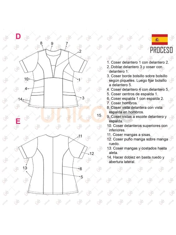 MOLDE TRABAJO CAMISETA SANITARIA 2345