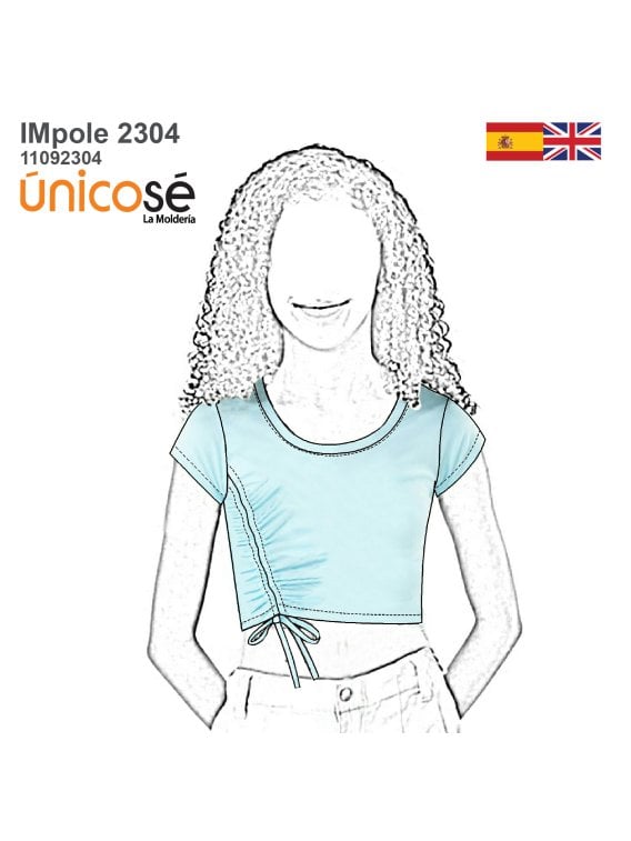 MOLDE POLERA CORTA NIÑA 2304