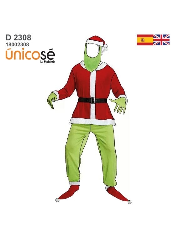 MOLDE DISFRAZ PERSONAJE DE PELICULA 2308