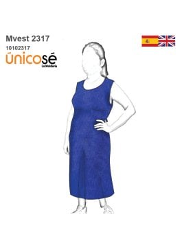 MOLDE VESTIDO RECTO MUJER 2317