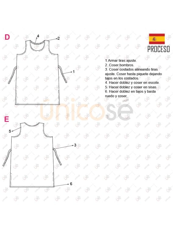 Molde vestido recto mujer 2317 PDF, AI, DXF e impreso