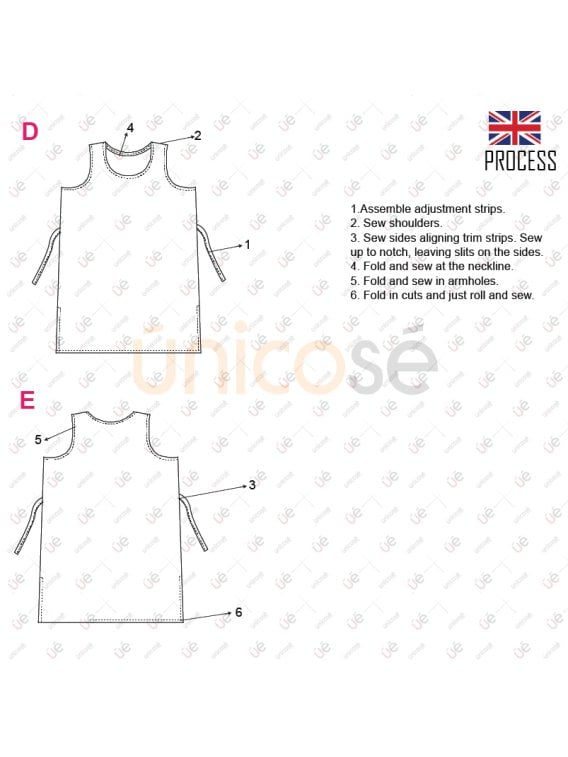 MOLDE VESTIDO RECTO MUJER 2317